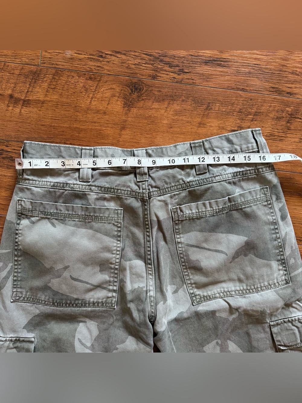 Vintage 90s Y2K Wrangler Hero Camo Cargo Pants Men's 32x30 Thrashed Baggy - Picture 9 of 11